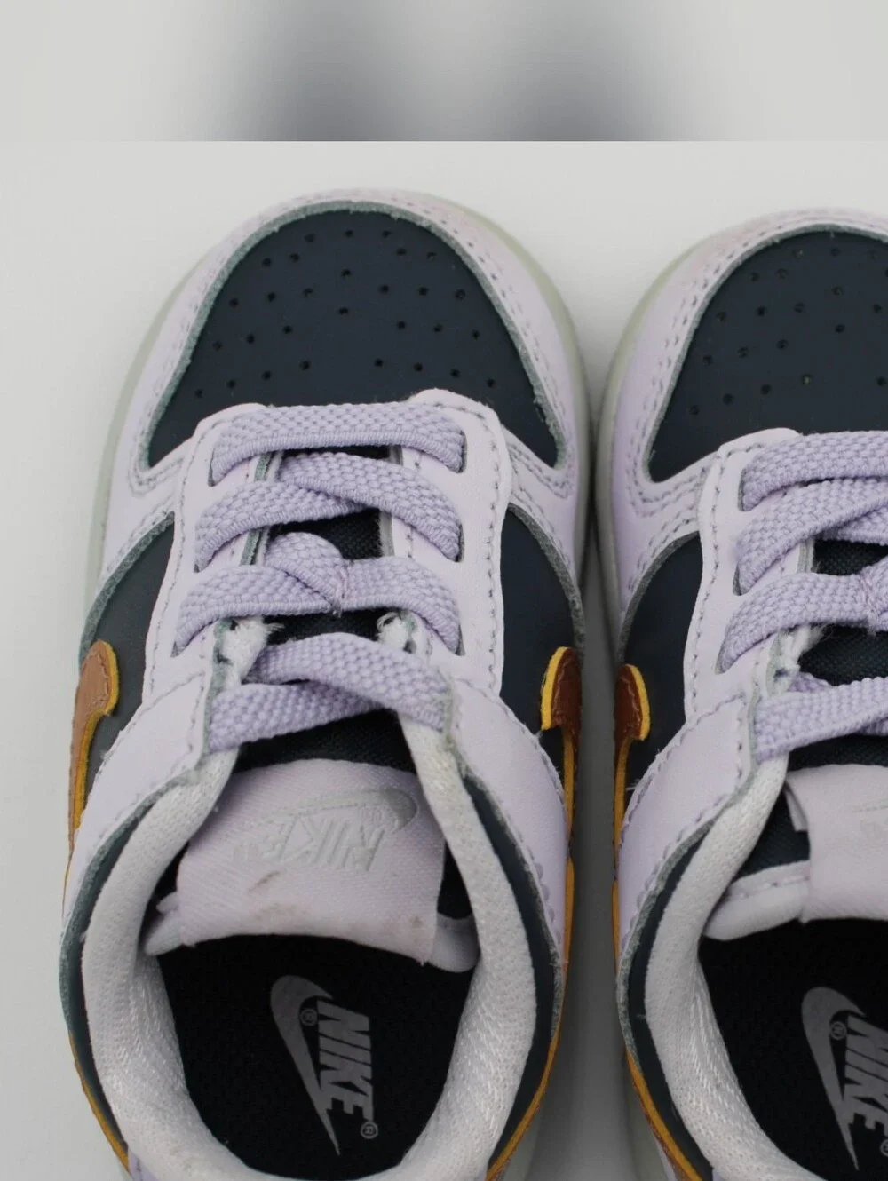 Nike Dunk Low SE TD Copper Swoosh Blue Size 5C w/ Box